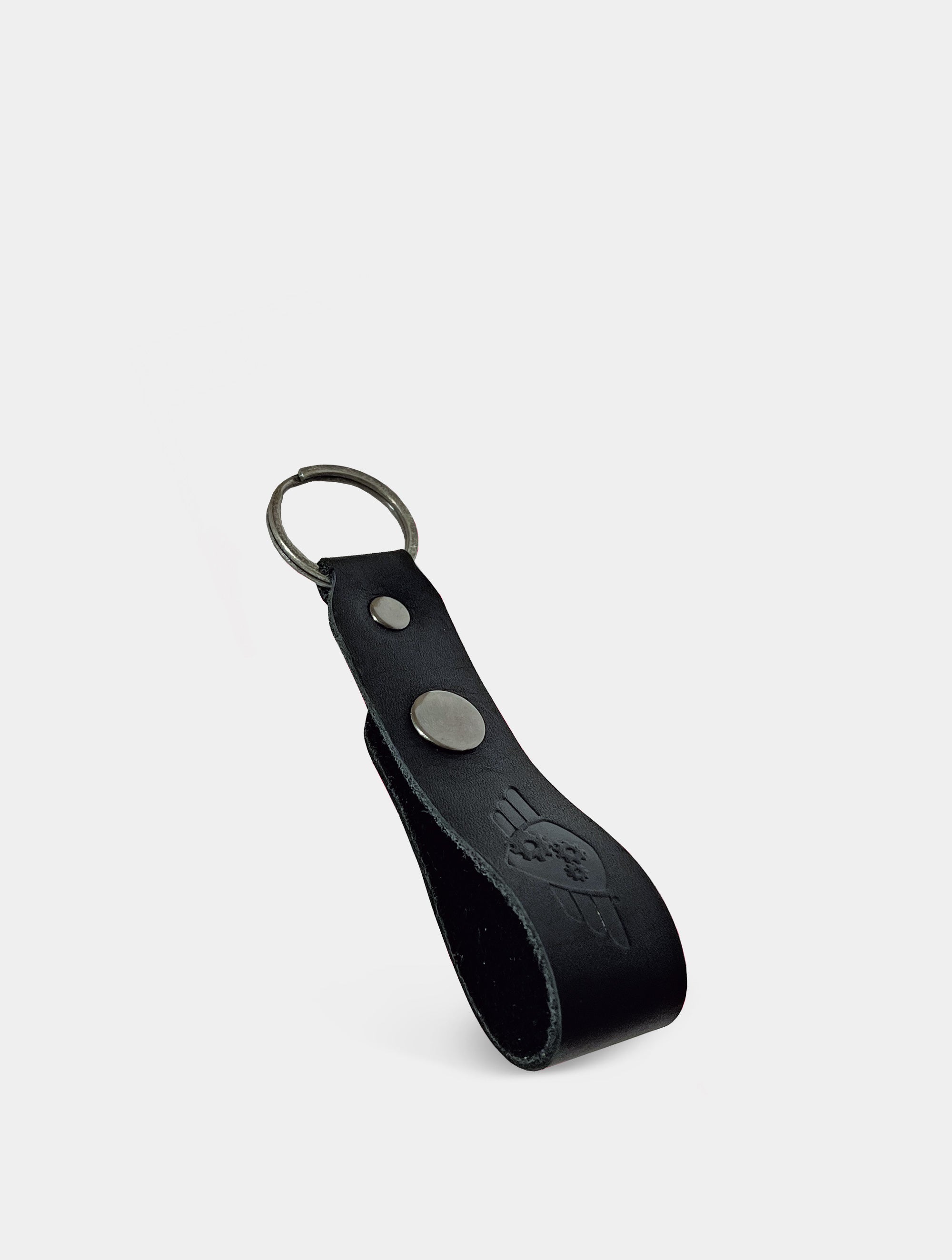 Comandante Keyring, leather black