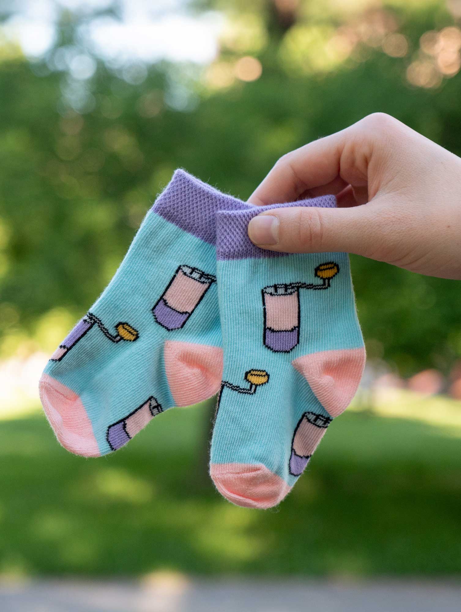 Socks, pastel, size 14-19