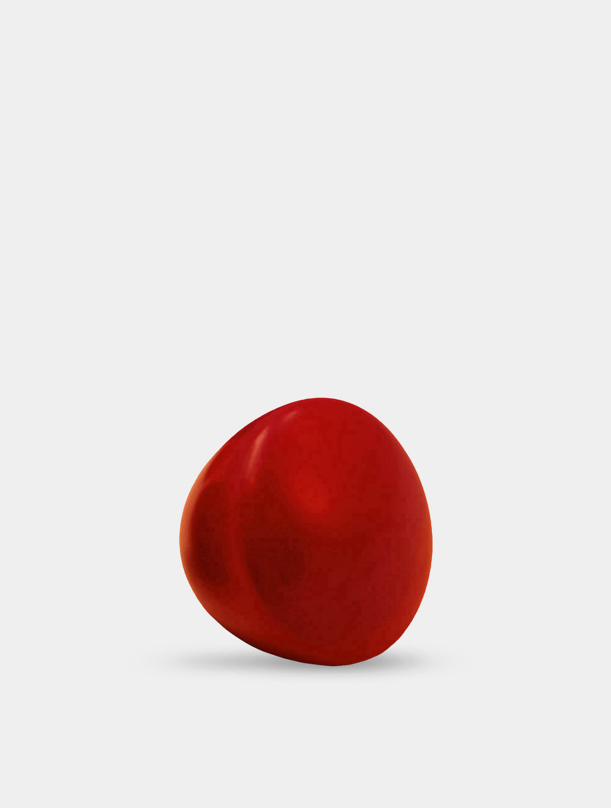 Standard Knob, beech wood, lacquered red, ø44mm