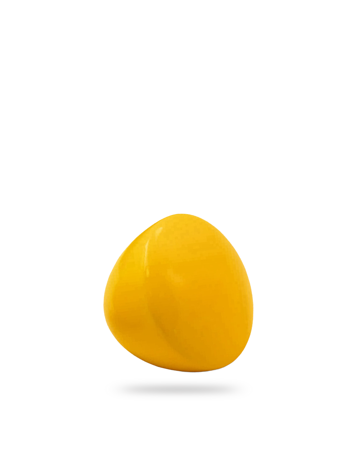 Standard Knob, beech wood, lacquered yellow, ø44mm