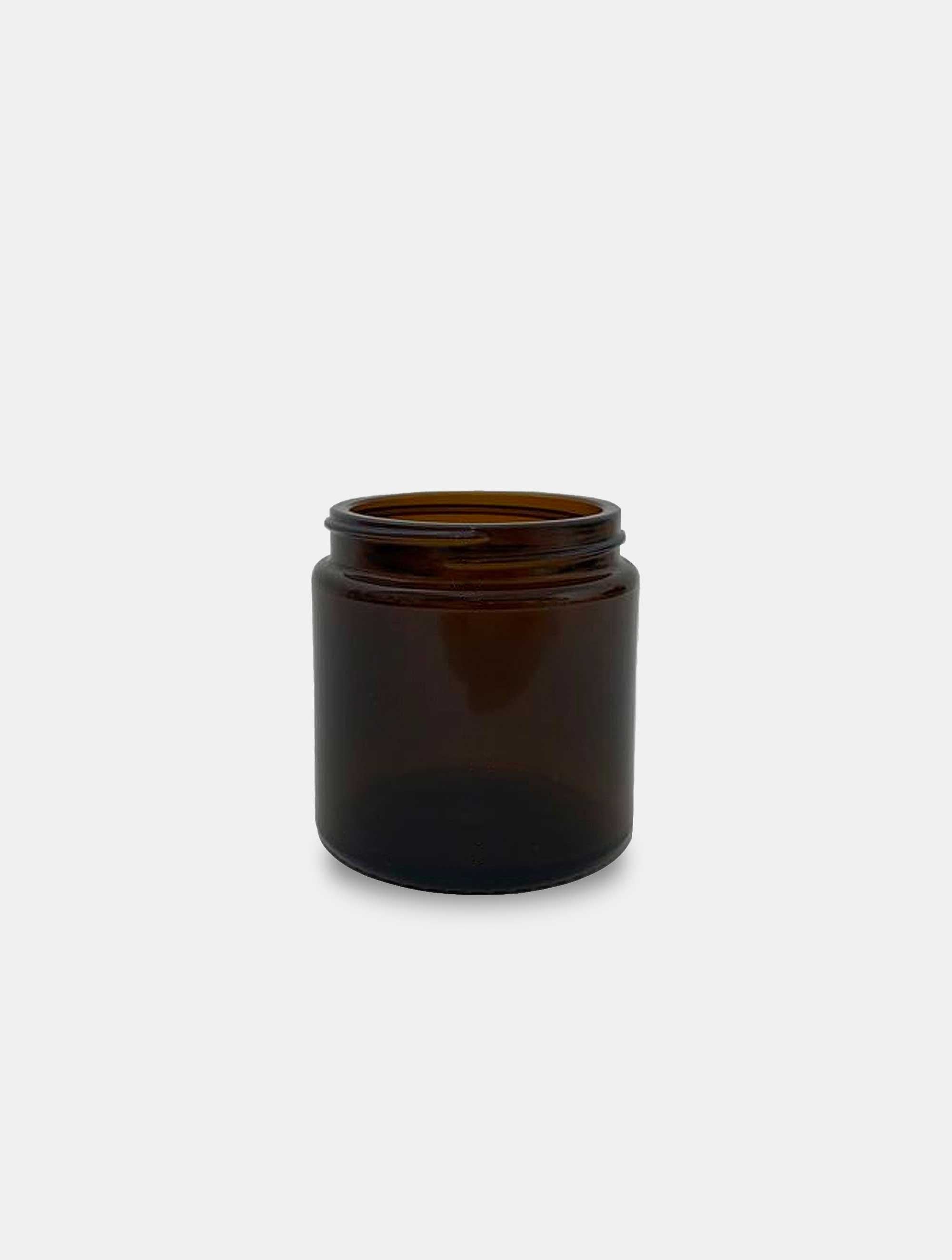 Bean Jar, brown glass