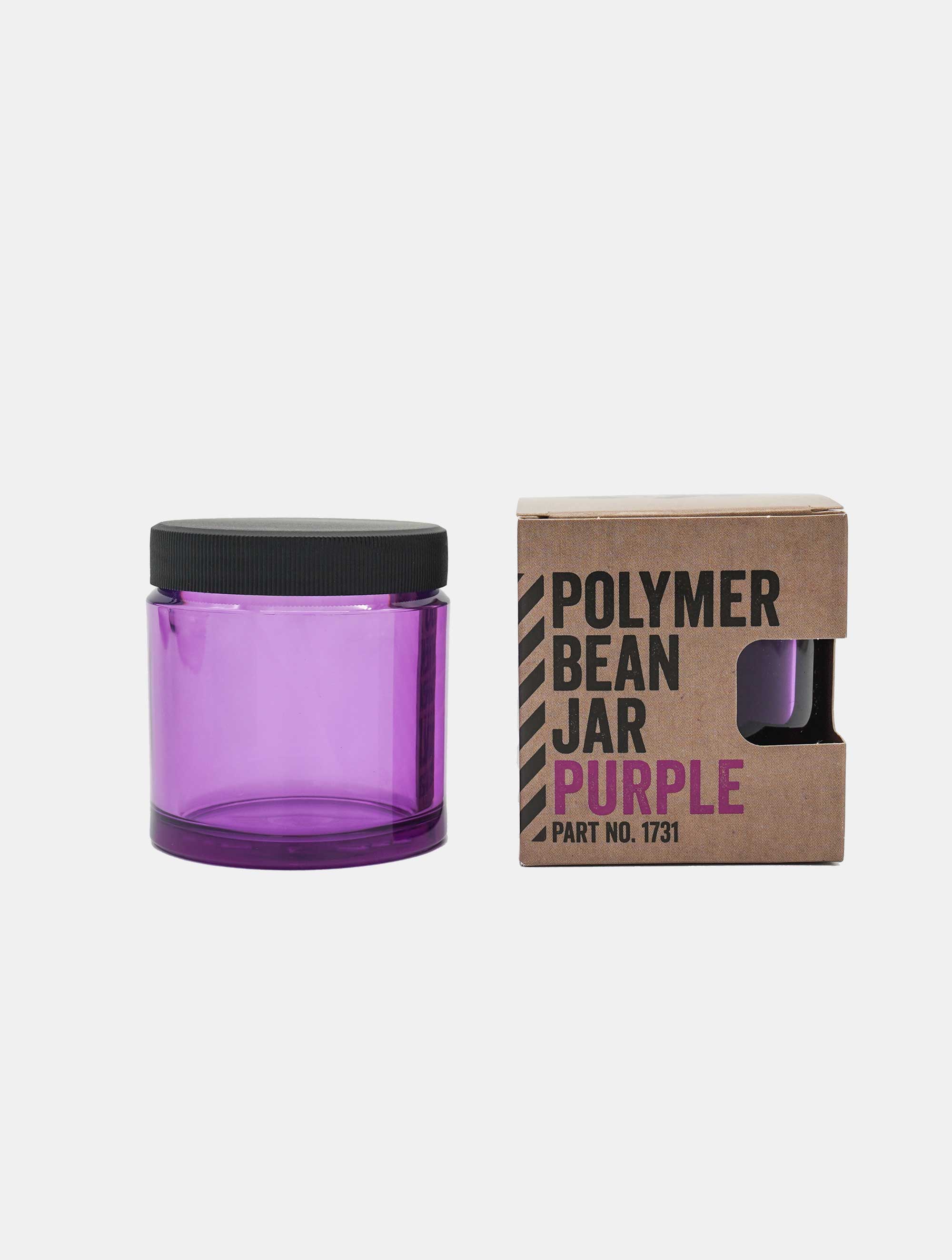 Polymer Bean Jar + lid, purple