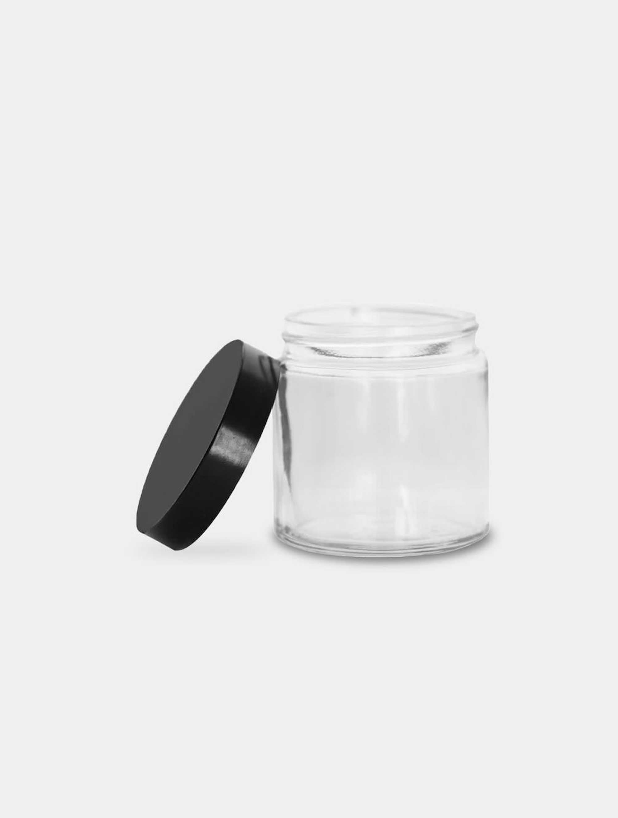 Bean Jar, clear glass + Lid